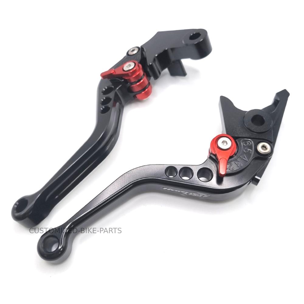 Short Black Red Clutch & Brake Levers Set for Honda CB750 Hornet 2023-2025