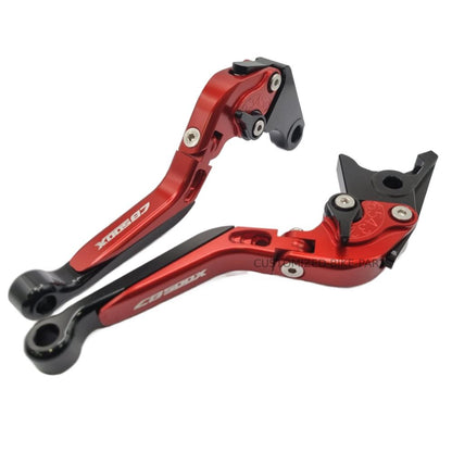 Red / Black Adjustable Brake & Clutch Levers - Honda CB500X 2022-2024