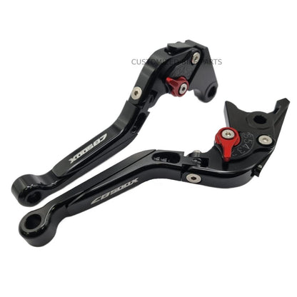 Black Adjustable Extendable Brake & Clutch Levers - Honda CB500X 2022-2024