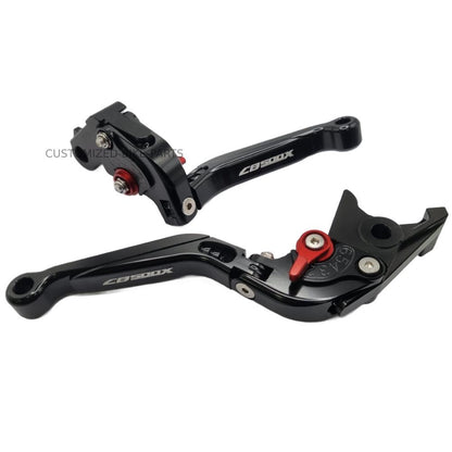 Black Adjustable Extendable Brake & Clutch Levers - Honda CB500X 2022-2024