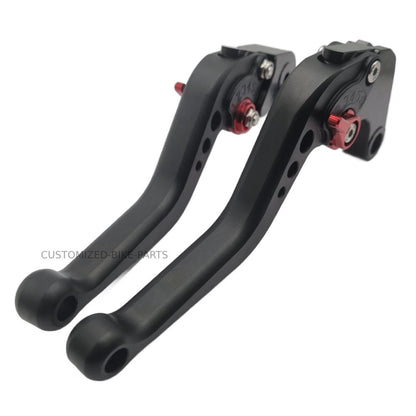 Short Black Clutch & Brake Levers For Aprilia RSV4 1000 R / Factory 2009-2015