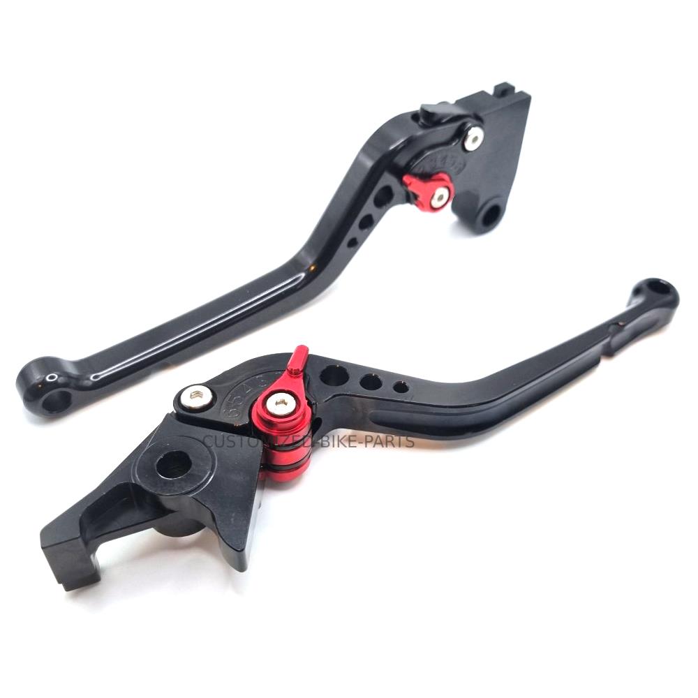 CNC Long Black Clutch & Brake Levers For Triumph Street Triple S 660 2020-2022