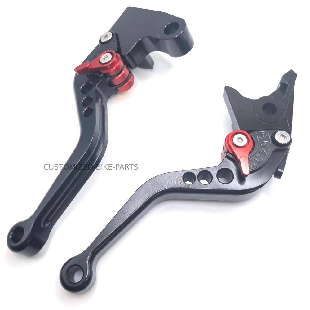 Short Black Red Clutch & Brake Levers For Triumph Street Triple S 660 2020-2022