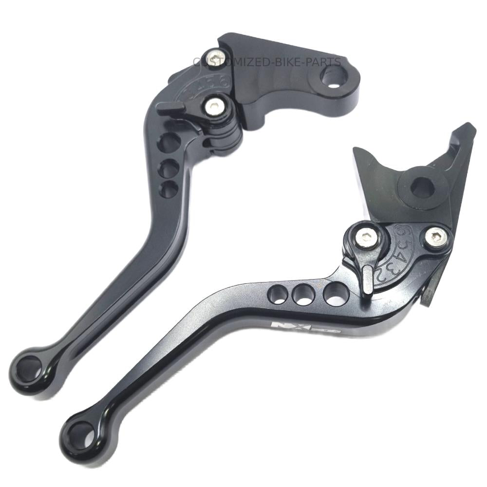 Adjustable Short Black Brake & Clutch Levers For Honda NX500 2024-