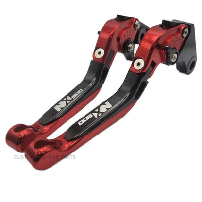 Red / Black Adjustable Extendable Brake & Clutch Levers - Honda NX500 2024-