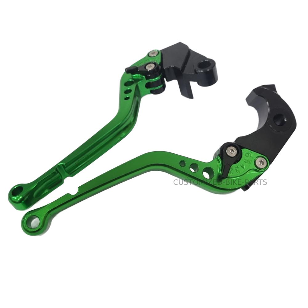 Long Green Clutch & Brake Levers Kawasaki Z1000SX /NINJA 1000/Tourer 2011-2016