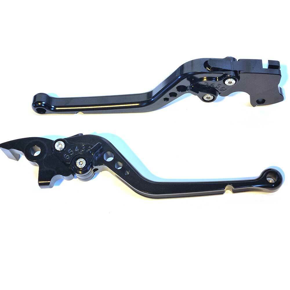 Long Black Clutch & Brake Levers For Triumph Scrambler 400 X 2024-