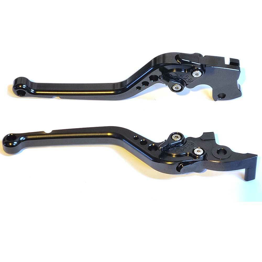 Long Black Clutch & Brake Levers For Triumph Scrambler 400 X 2024-