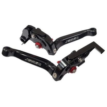 Black Extendable Adjustable Brake & Clutch Levers - Yamaha FZ6R FZ6 R 2009-2017