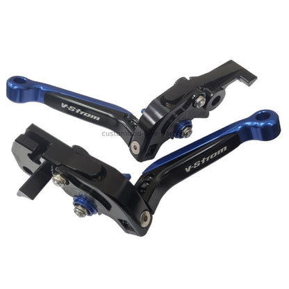 Suzuki DL 650 V-Strom 800DE Adjustable Clutch Brake Lever Set - Blue/Black