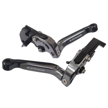 Suzuki DL 650 V-Strom 800DE Adjustable Clutch Brake Lever Set - Titanium / Black