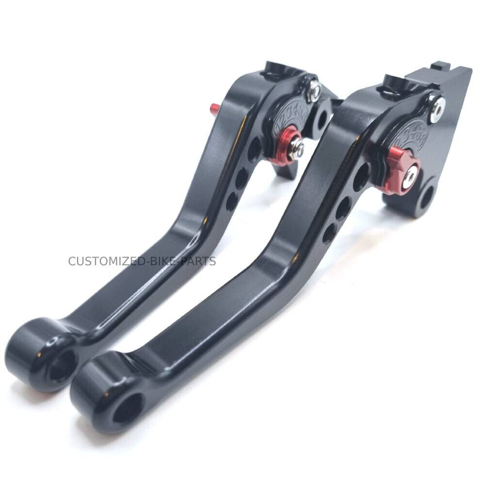 Short Black Red Clutch & Brake Levers For Triumph Daytona 660 2024-2025