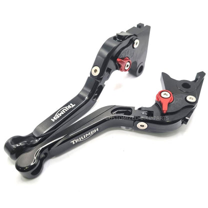 Black/Black Adjustable Clutch & Brake Levers - Triumph Daytona 660 2024-2025