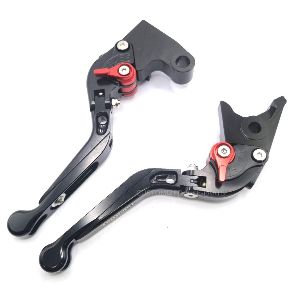 Black/Black Adjustable Clutch & Brake Levers - Triumph Daytona 660 2024-2025