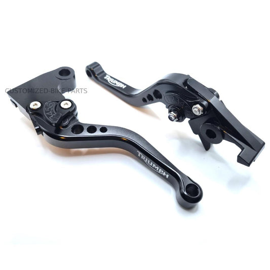 Short Black Adjustable Clutch & Brake Levers - Triumph Daytona 660 2024-2025