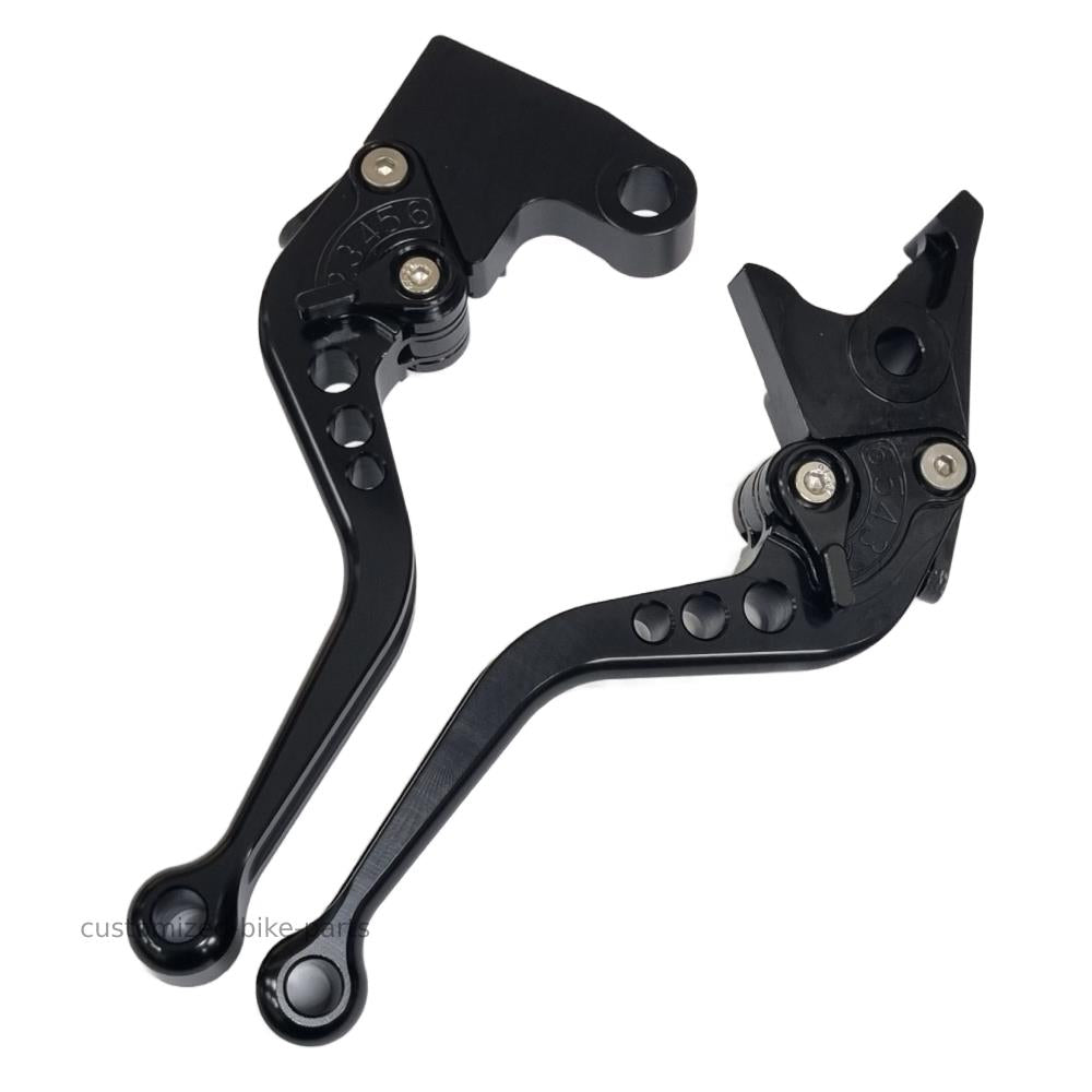 Short Black Clutch & Brake Levers For Triumph Daytona 660 2024-