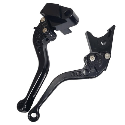 Short Black Adjustable Clutch & Brake Levers - Kawasaki Z900 2017-2024