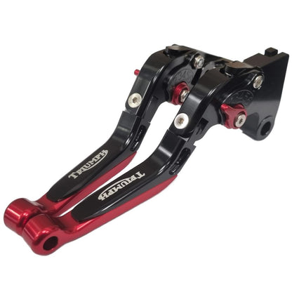 Red / Black Clutch & Brake Levers for Triumph 765 Street Triple R 2020-2024