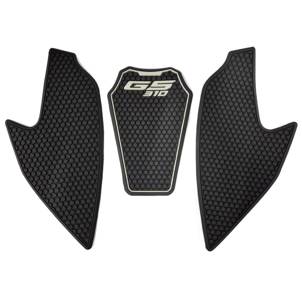 3 Piece BMW G310GS 2017-2024 Complete Black Non-Slip Fuel Tank Pad Sticker