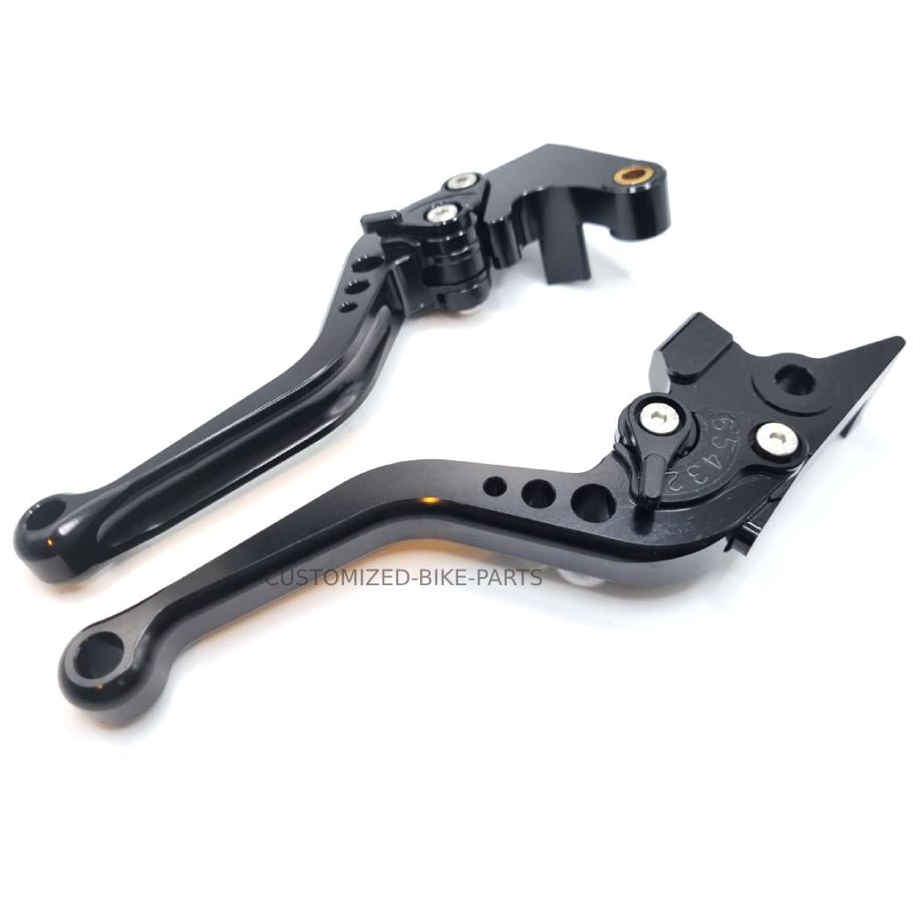 Short Black Clutch & Brake Levers For Yamaha Tracer 7GT 2021-2024