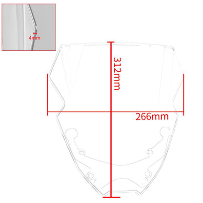 Light Smoke Touring Windscreen Windshield Screen Yamaha MT-09 / SP 2021-2023