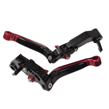 Red / Black Adjustable Extendable Brake & Clutch Levers Yamaha YZF-R7 2022-2024