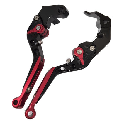 Red / Black Adjustable Extendable Brake & Clutch Levers Yamaha YZF-R7 2022-2024