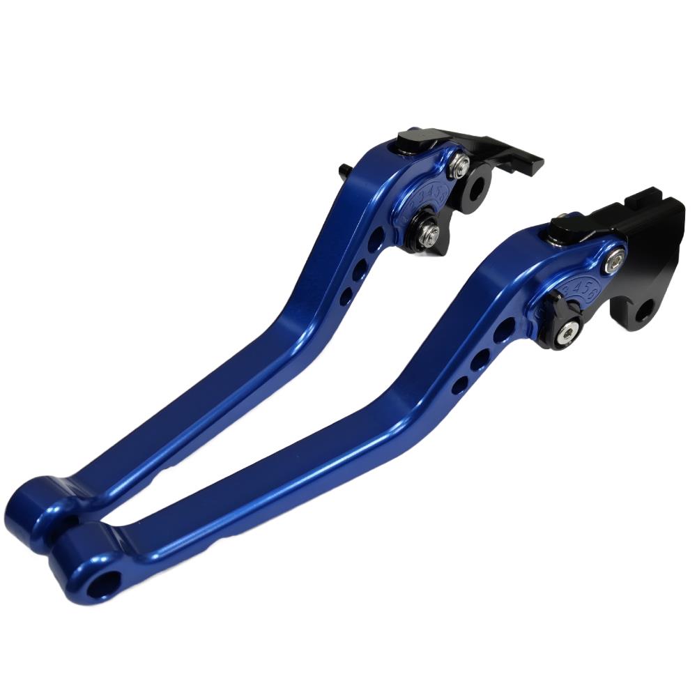 Long Blue Clutch & Brake Levers For Suzuki Gladius SFV650 2009-2016