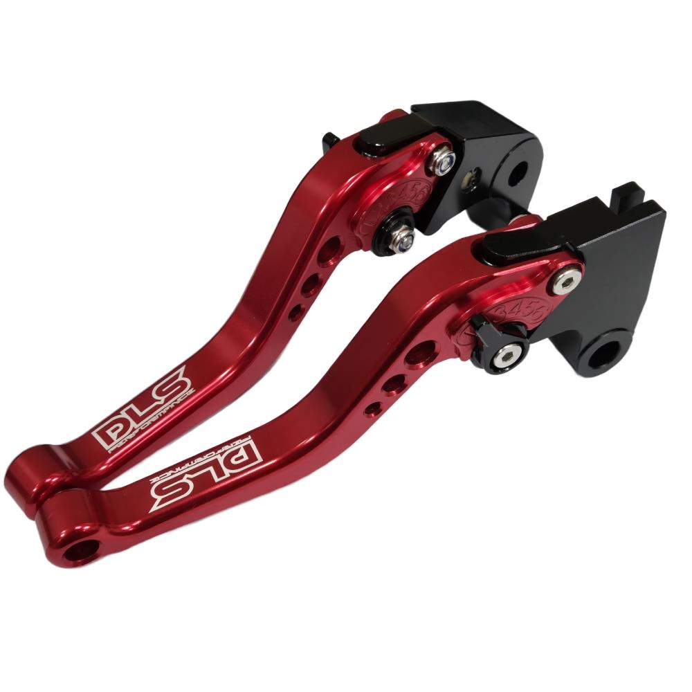 DLS Short Red Clutch & Brake Lever Triumph 675 Street Triple R / RX 2009-2016