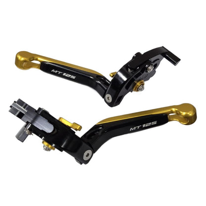 Yamaha MT-125 2014-2019 Adjustable Extendable Brake Clutch Levers Set - Gold