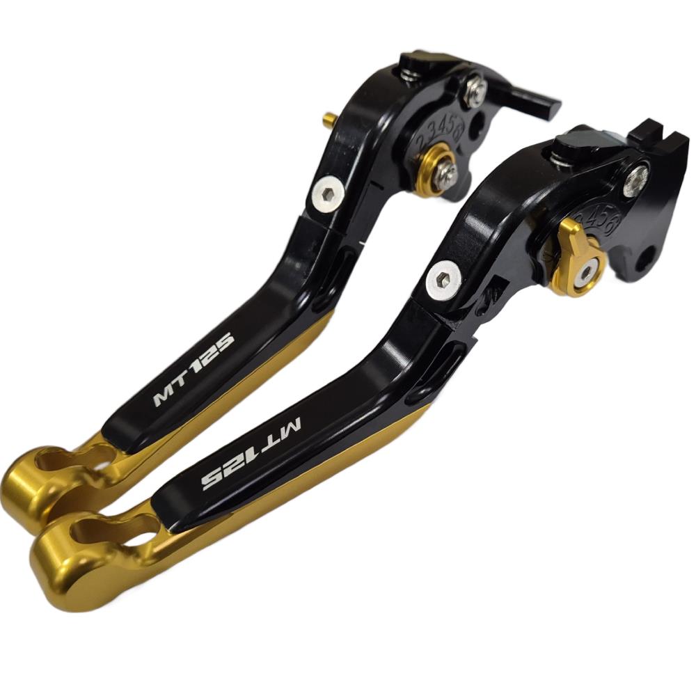 Yamaha MT-125 2014-2019 Adjustable Extendable Brake Clutch Levers Set - Gold