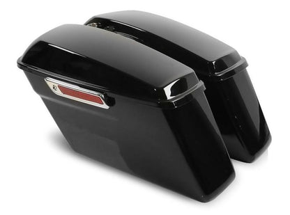 Hard Saddlebags w/ Lid Latch Kit & Chrome Latches Harley Touring 2014-2024