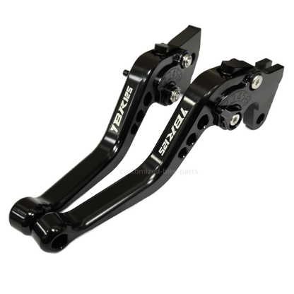 Yamaha YBR125 2005-2014 Short Adjustable Clutch Brake Lever Set - Black