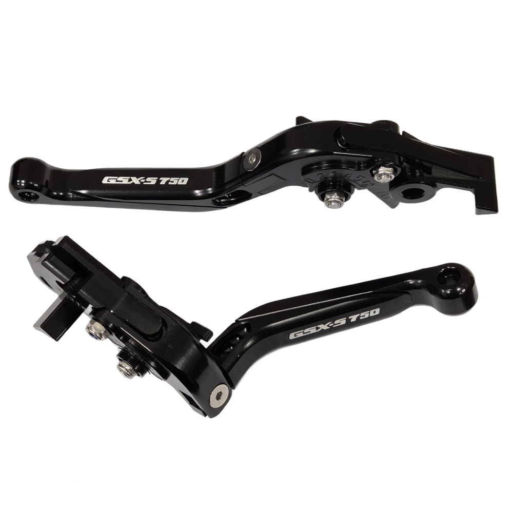 Suzuki GSX-S750 2011-2023 djustable Clutch Brake Lever Set - Black/Black