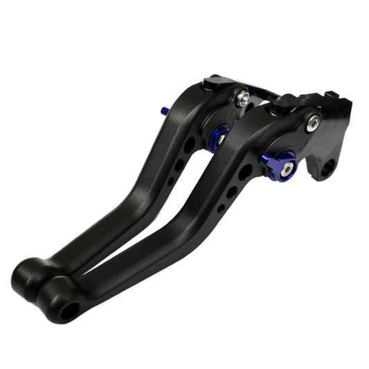 CNC Short Black Blue Clutch & Brake Levers For Yamaha YZF-R125 2014-2023