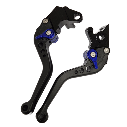 CNC Short Black Blue Clutch & Brake Levers For Yamaha YZF-R125 2014-2023