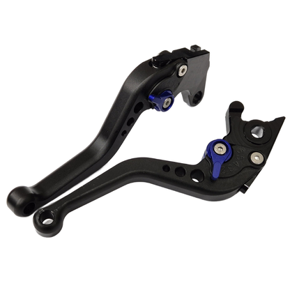 CNC Short Black Blue Clutch & Brake Levers For Yamaha YZF-R125 2014-2023