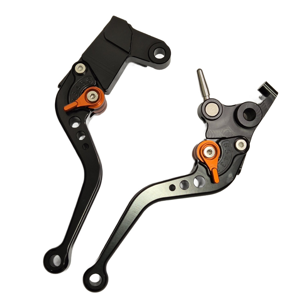 KTM 890 R / S Adventure 2019-2024 Short Clutch & Brake Lever Set - Black