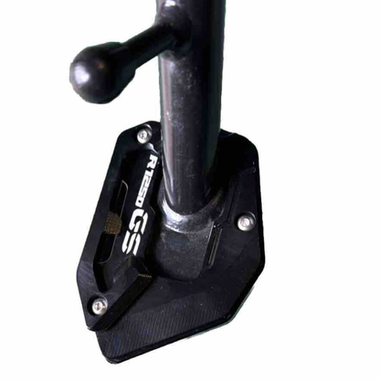 Black Side Stand Kickstand Shoe Extender - BMW R1250 GS R 1250 GS R Rallye 17-23