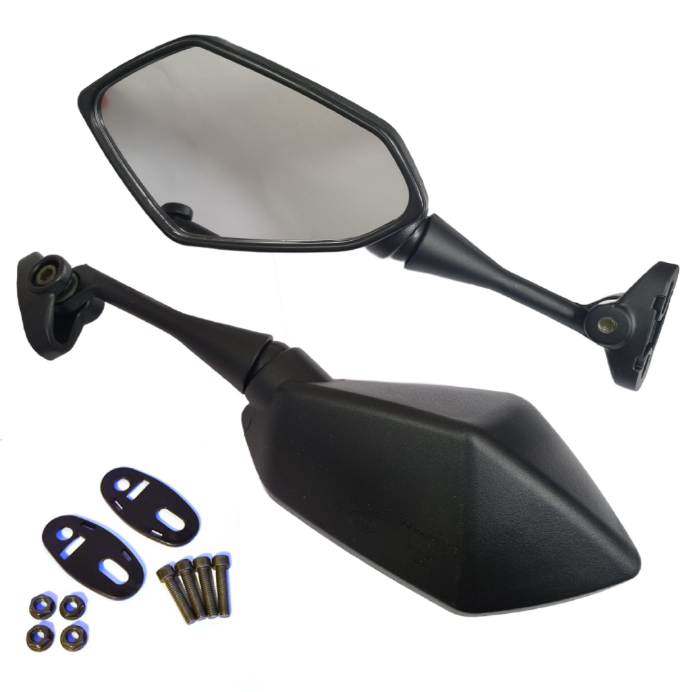 Yamaha YZF R1 R6 R25 R15 R125 R3 R1S R1M FZ6R Matte black Look Rear View Mirrors