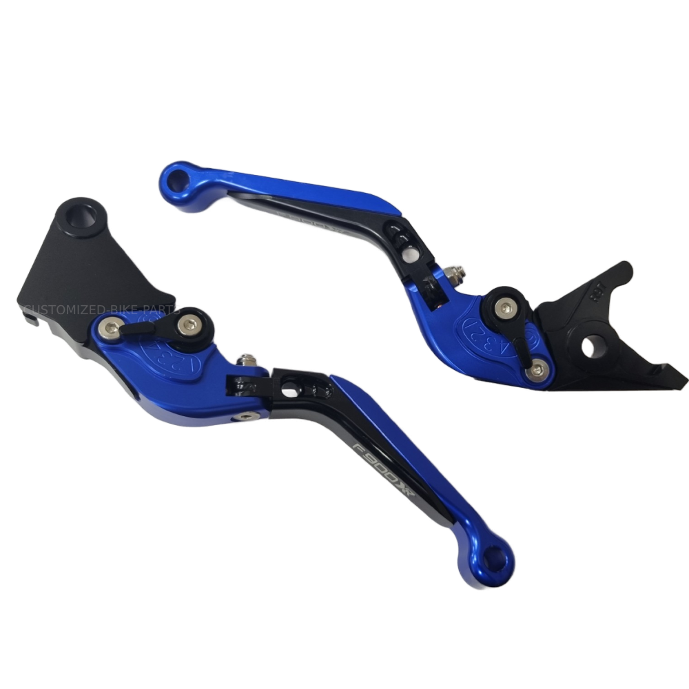 BMW F900XR 2020-2024 ADJUSTABLE EXTENDABLE BRAKE CLUTCH LEVERS SET - BLUE/BLACK