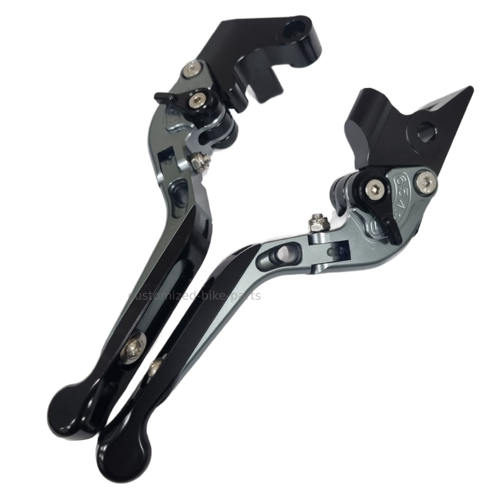 Grey/Black Adjustable Clutch Brake Lever Set - Yamaha Tenere 700 /XTZ 2019-2024