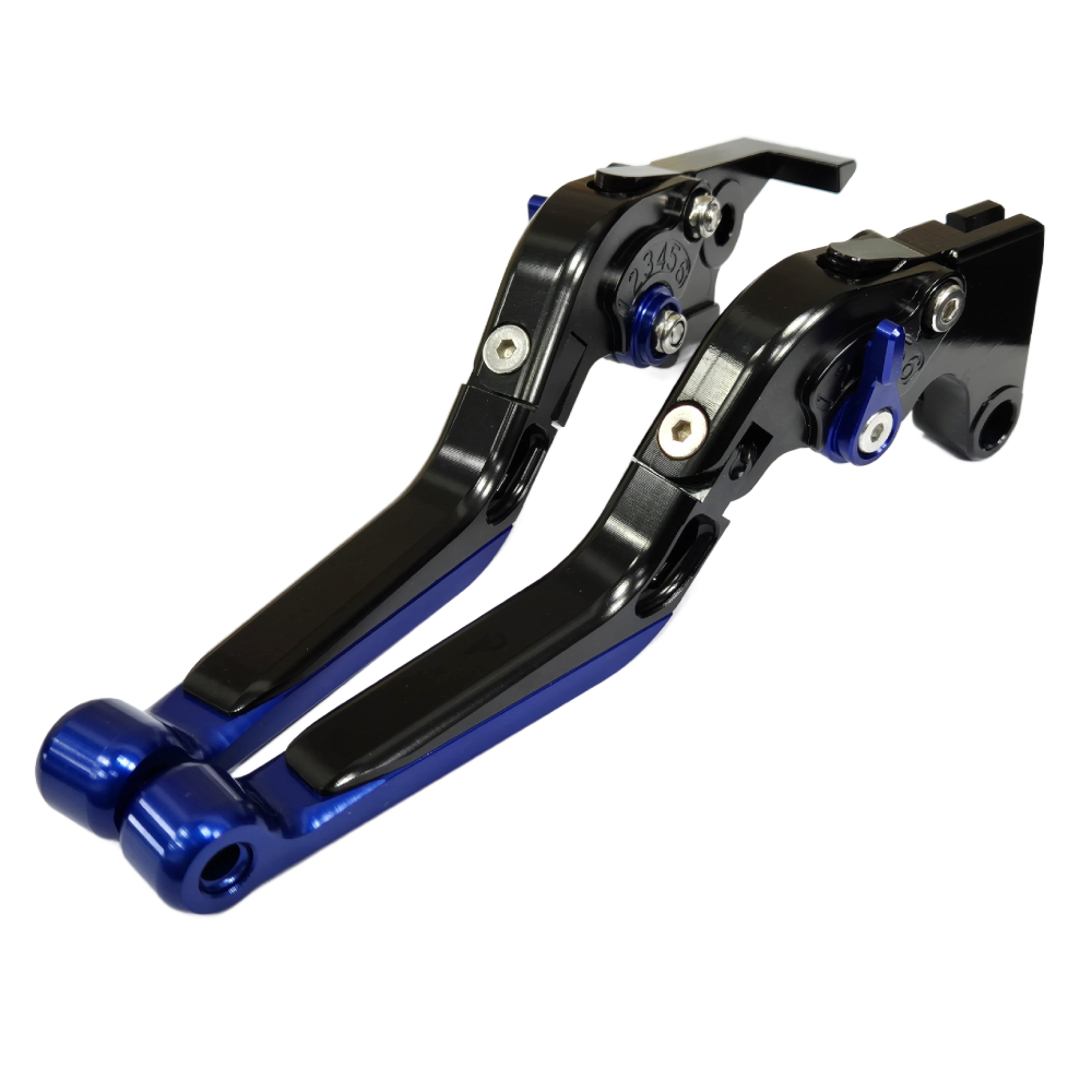 Adjustable Black / Blue Clutch & Brake Levers - Yamaha FZ6 Fazer 2004-2010