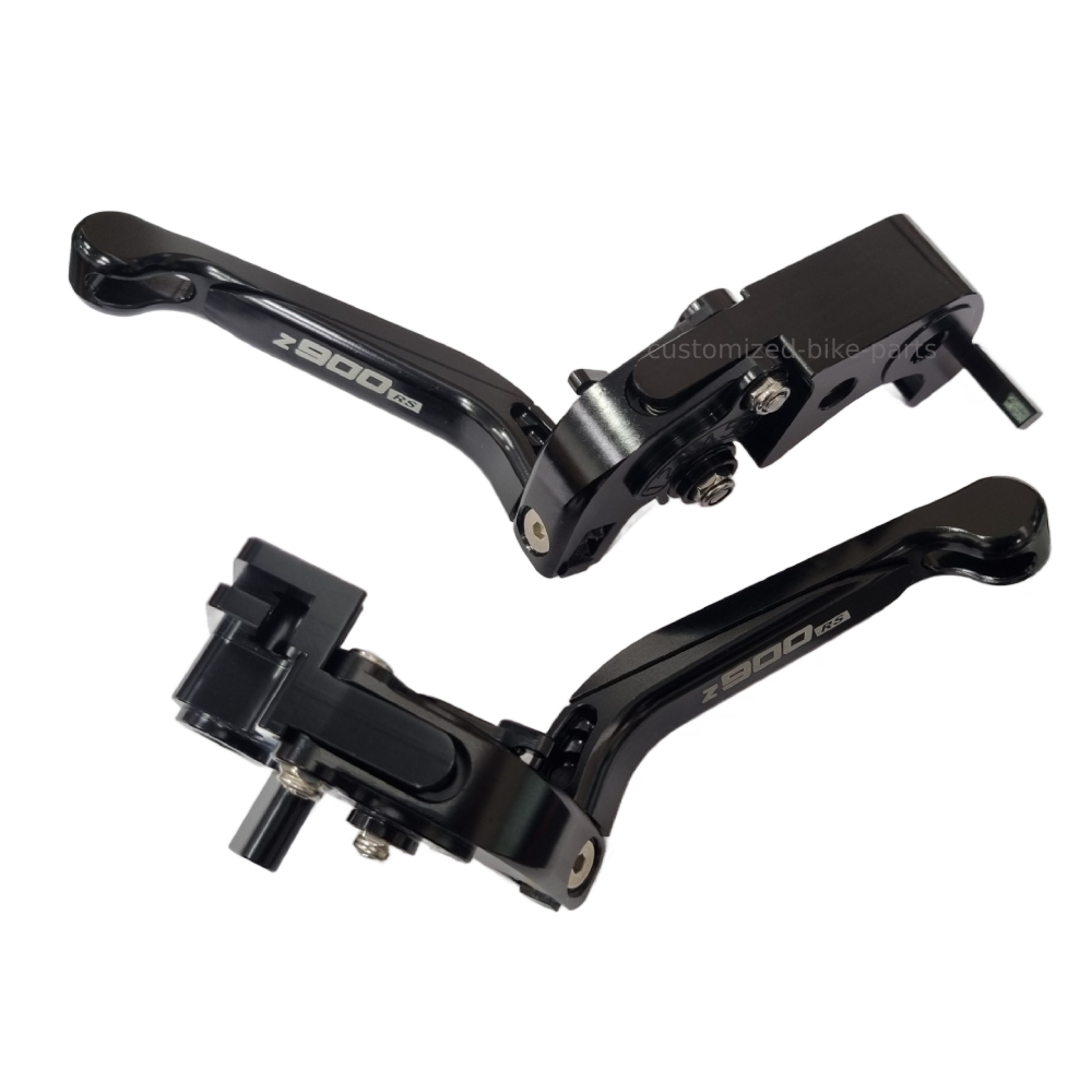 Black Adjustable Brake & Clutch Levers - Kawasaki Z900 RS Z 900 2017-2024