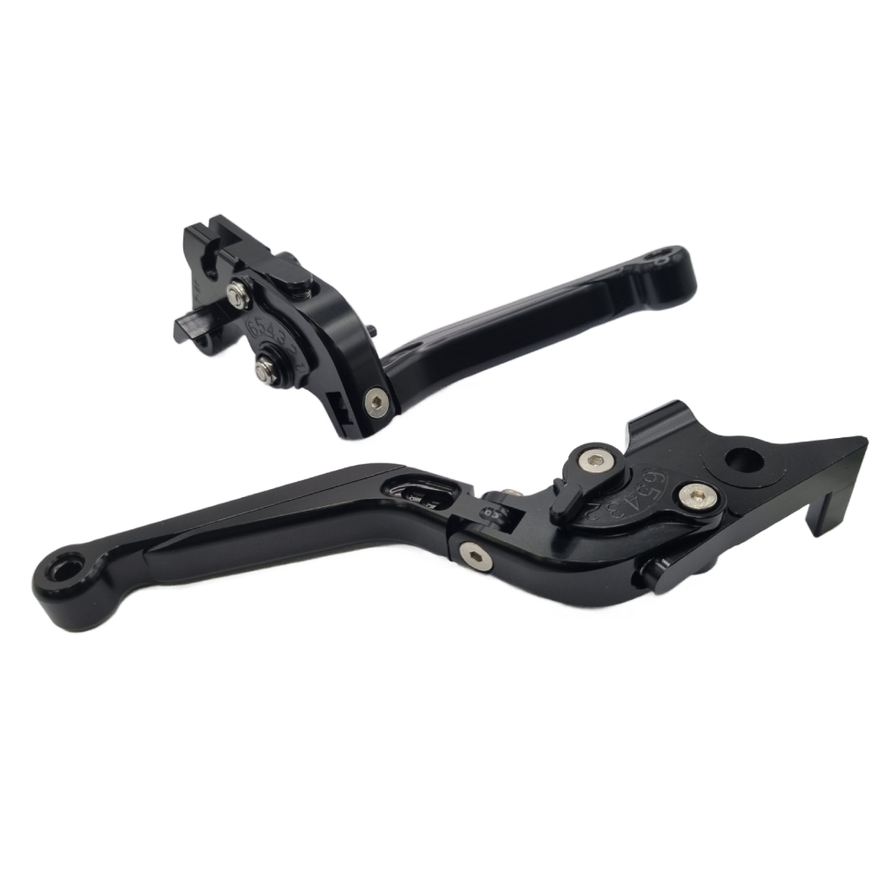 Yamaha MT-09 / MT-07 2014-2023 Adjustable Clutch Brake Lever Set - Black / Black