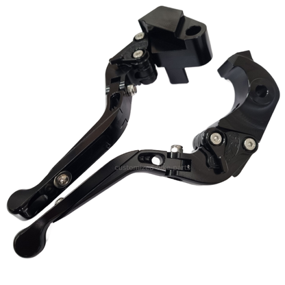 Black Adjustable Brake & Clutch Levers - Kawasaki Z900 RS Z 900 2017-2024