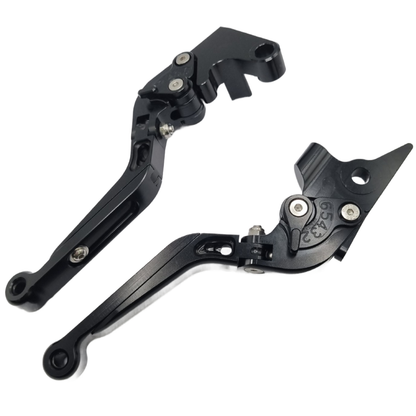 Yamaha MT-09 / MT-07 2014-2023 Adjustable Clutch Brake Lever Set - Black / Black