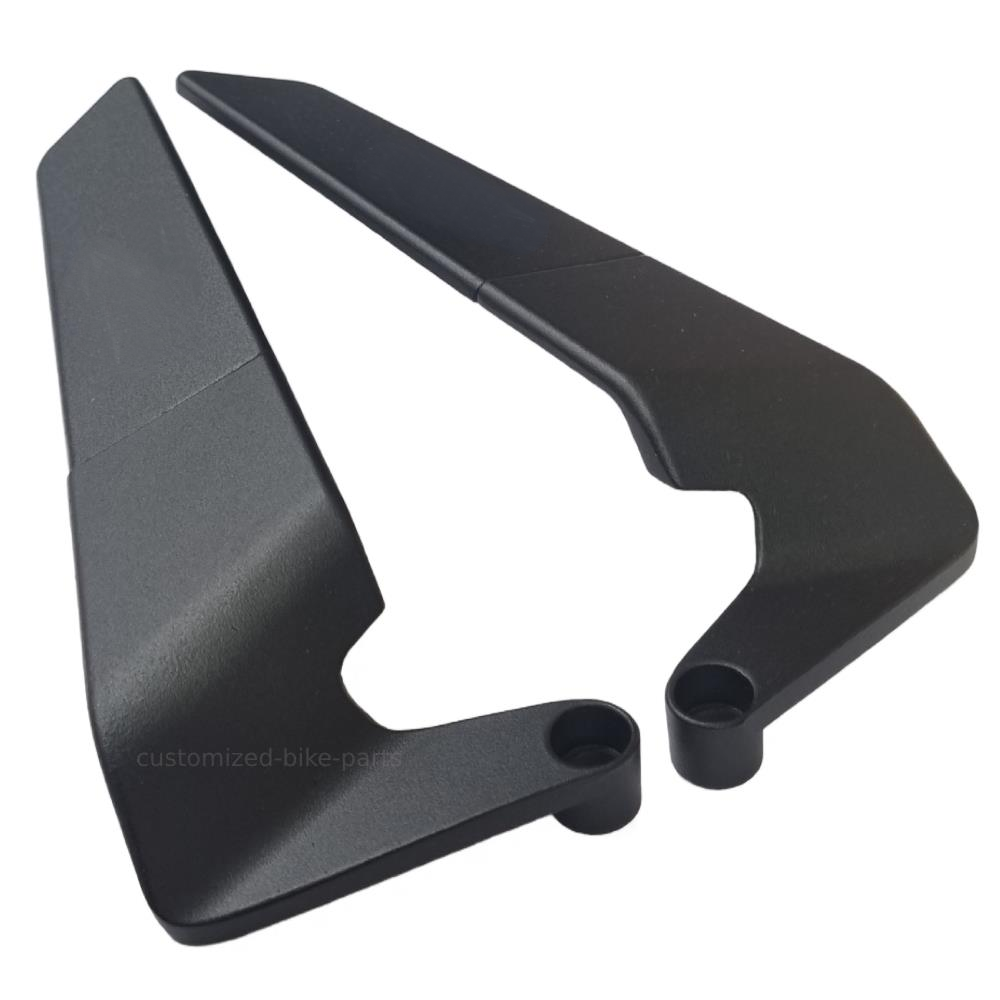 180° Adjustable Wing Fin Side Rear-view Mirrors - Kawasaki Z125 Z650 Z900 Z900RS