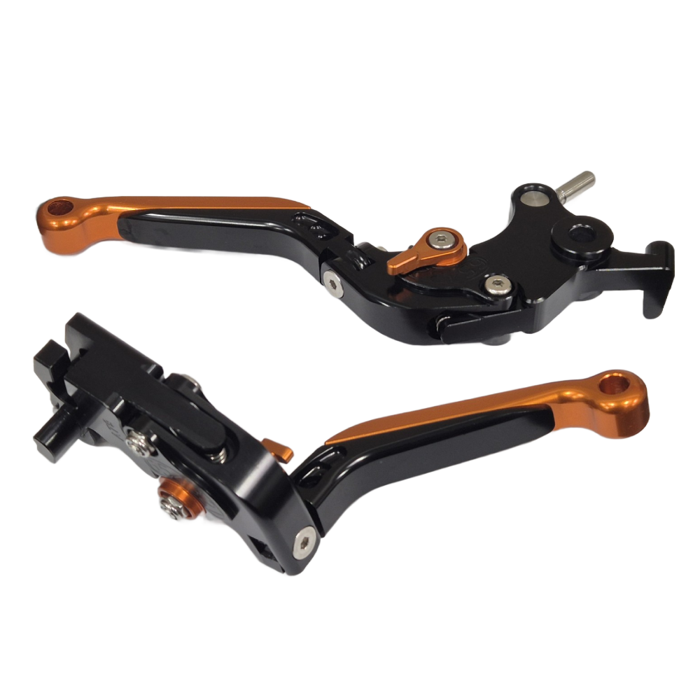 KTM 890 R/S Adventure 2020-2024 Adjustable Clutch Brake Lever Set Black / Orange