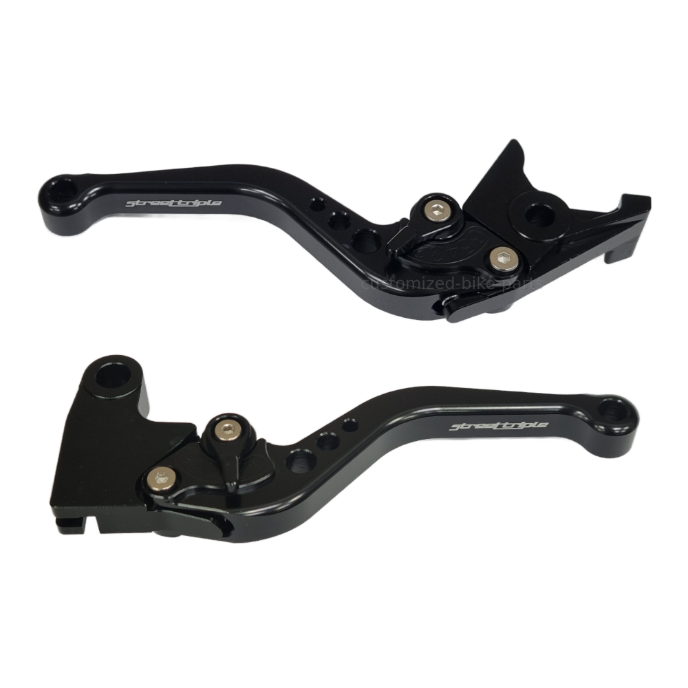 Short Black Clutch & Brake Levers For Triumph 675 Street Triple 2008-2016